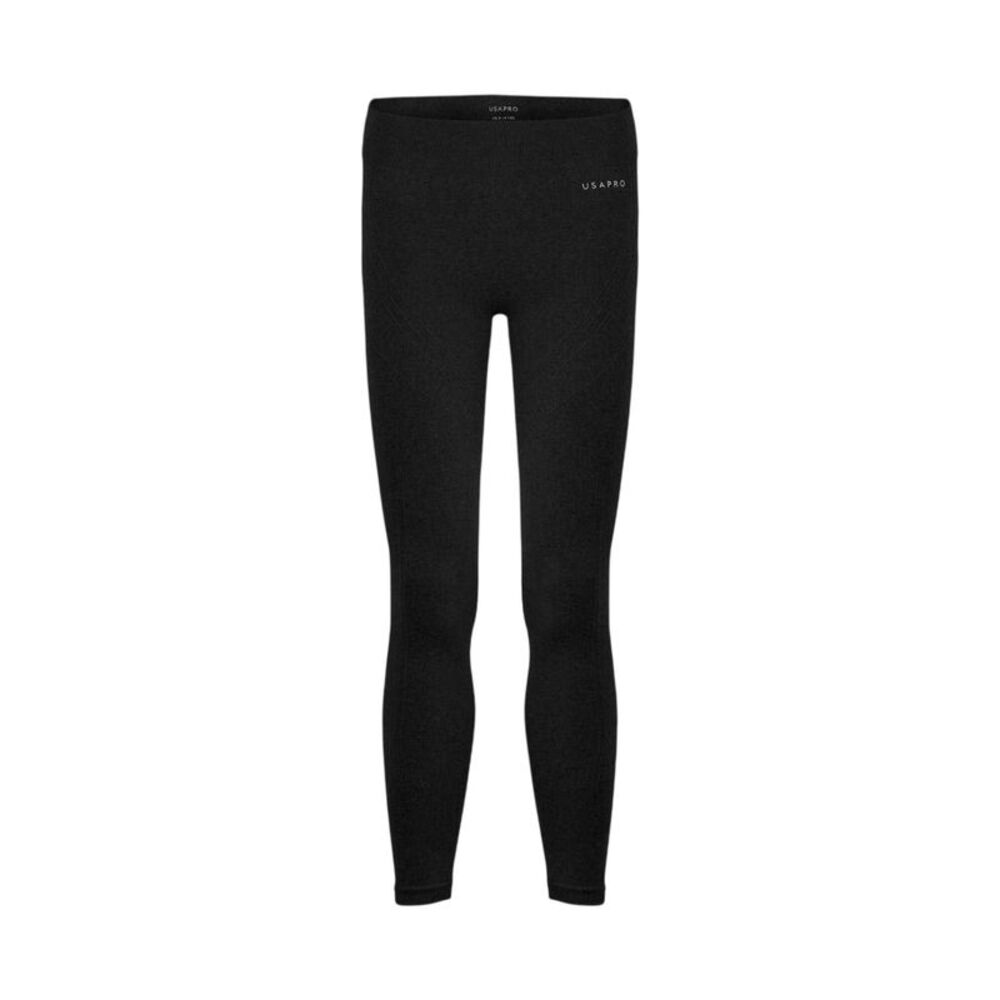 USA Pro Childrens/Kids Seamless Tight Leggings / Black
